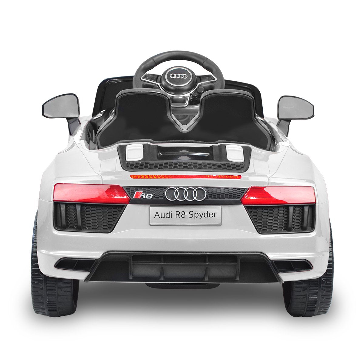 Kahuna R8 Spyder Audi Licensed Kids Electric Ride On Car Remote Control - White - SILBERSHELL