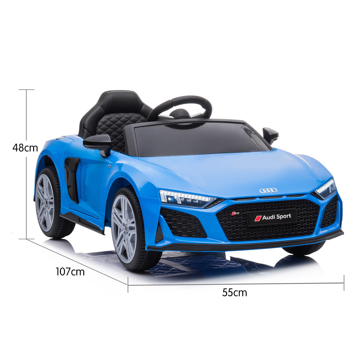 Kahuna Audi Sport Licensed Kids Electric Ride On Car Remote Control - Blue - SILBERSHELL