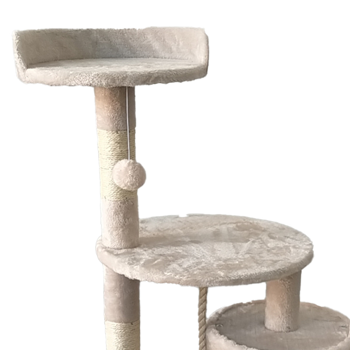 Furtastic 110cm Cat Tree Scratching Post - Beige - SILBERSHELL