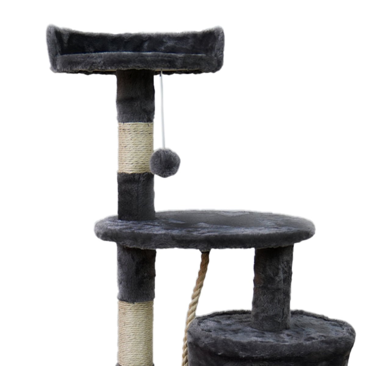 Furtastic 110cm Cat Tree Scratching Post - Dark Grey - SILBERSHELL