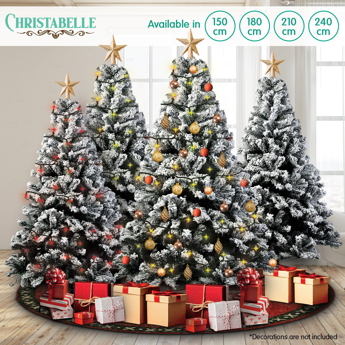 Christabelle Snow-Tipped Artificial Christmas Tree 1.5m - 550 Tips - SILBERSHELL