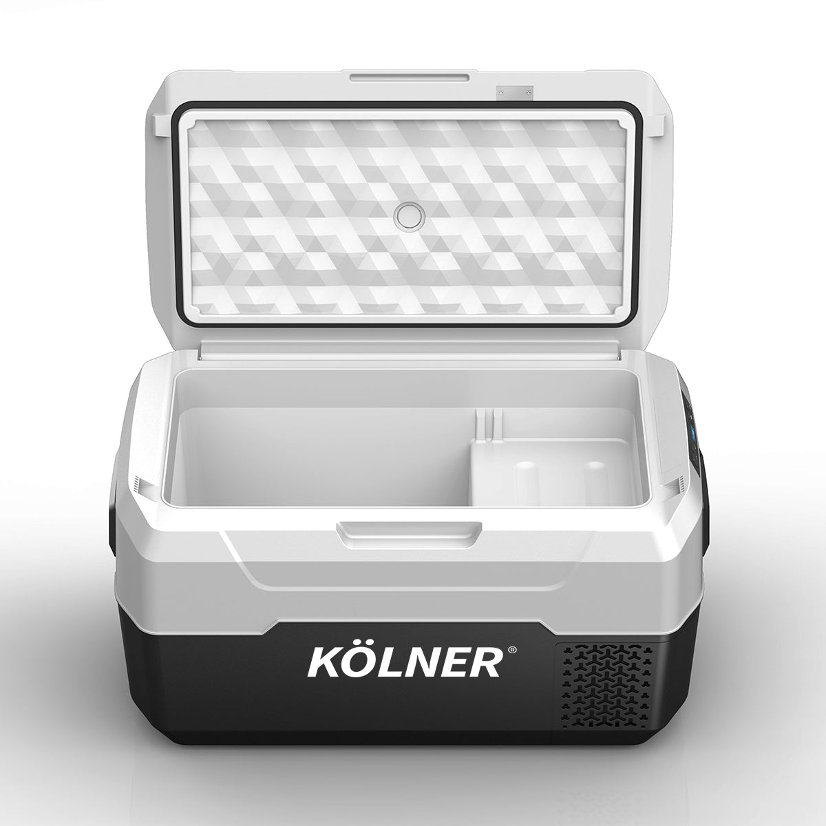 Kolner 20l Portable Fridge Freezer Cooler 12/24/240v Camping Refrigerator Black - SILBERSHELL