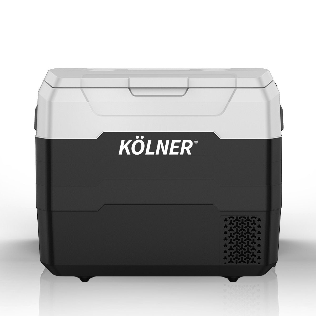 Kolner 50l Fridge Freezer Cooler 12/24/240v Camping Portable Esky Refrigerator - Black - SILBERSHELL