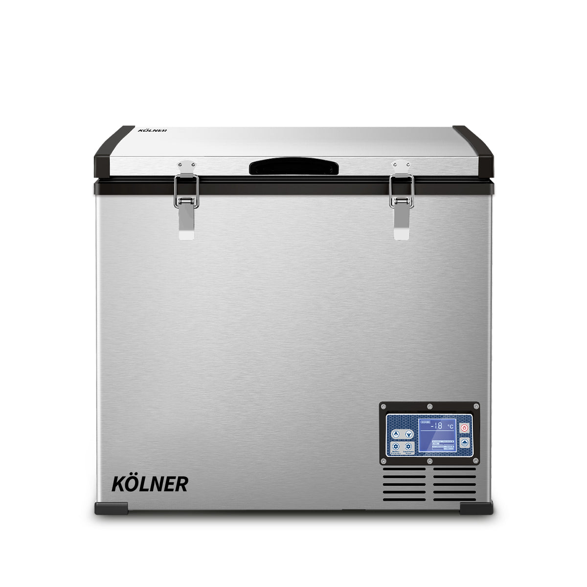 Kolner 95l Portable Fridge Chest Freezer With Lcd Panel - Rv Vehicle Camping Refrigerator - SILBERSHELL