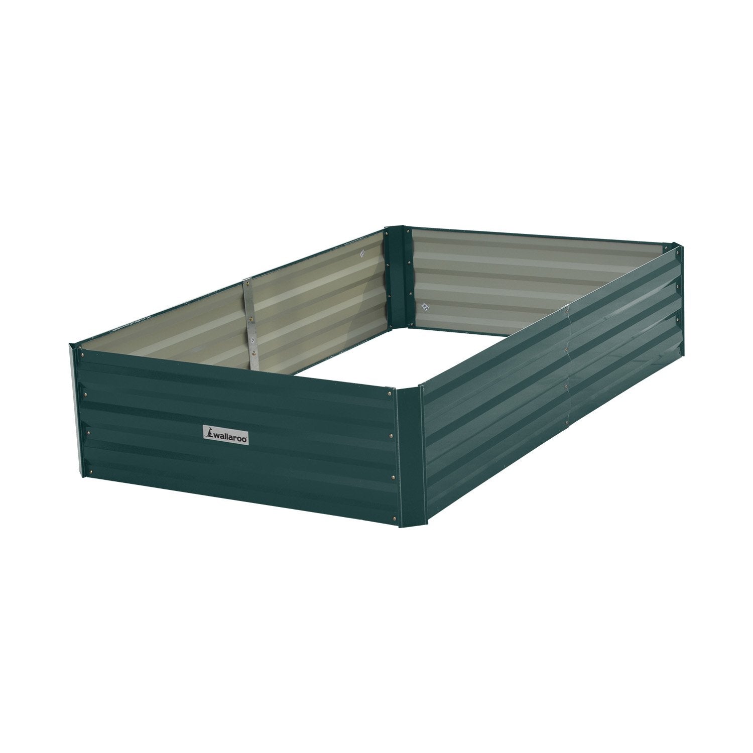 Wallaroo Garden Bed 150 x 90 x 30cm Galvanized Steel - Green - SILBERSHELL
