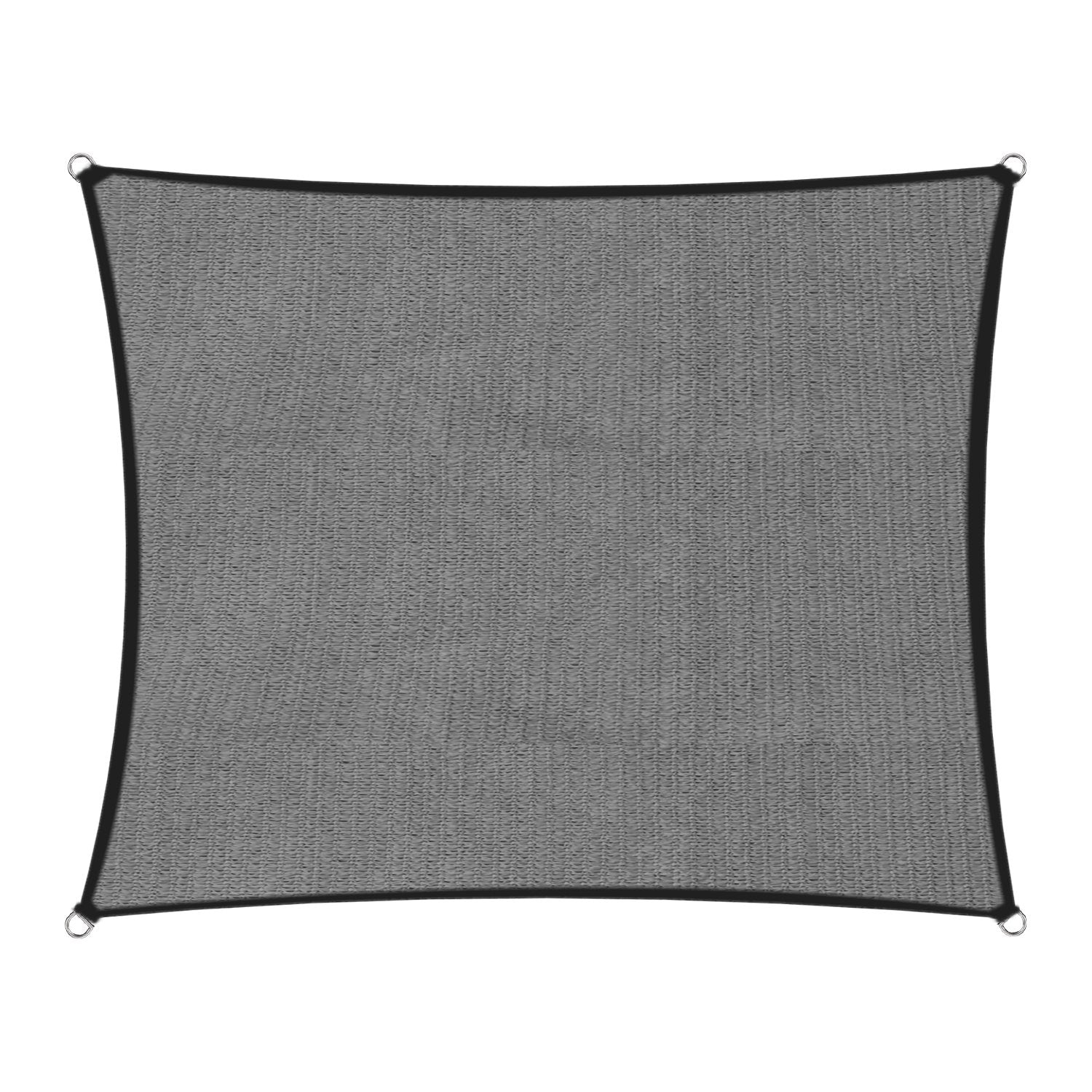 Wallaroo Outdoor Sun Shade Sail Canopy Grey Square 3 x 3M - SILBERSHELL