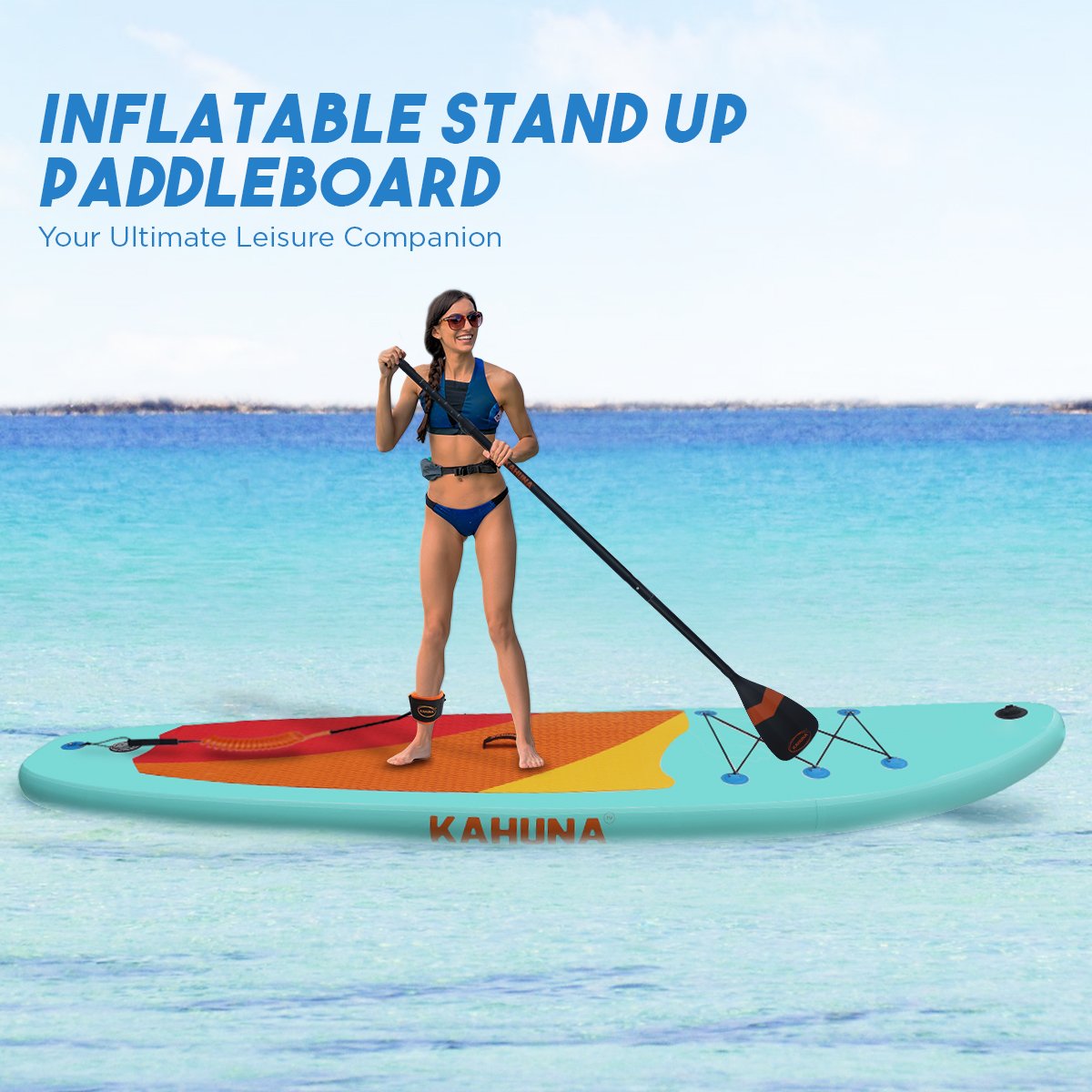 Kahuna Hana Inflatable Stand Up Paddle Board 10ft6in iSUP Accessories - SILBERSHELL