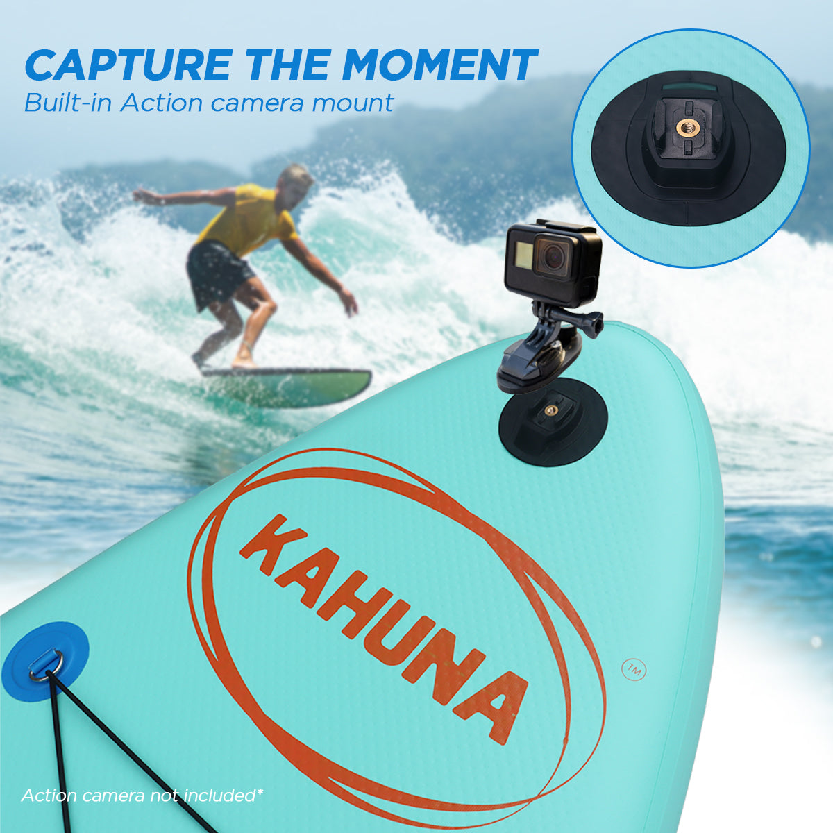 Kahuna Hana Inflatable Stand Up Paddle Board 10ft6in iSUP Accessories - SILBERSHELL