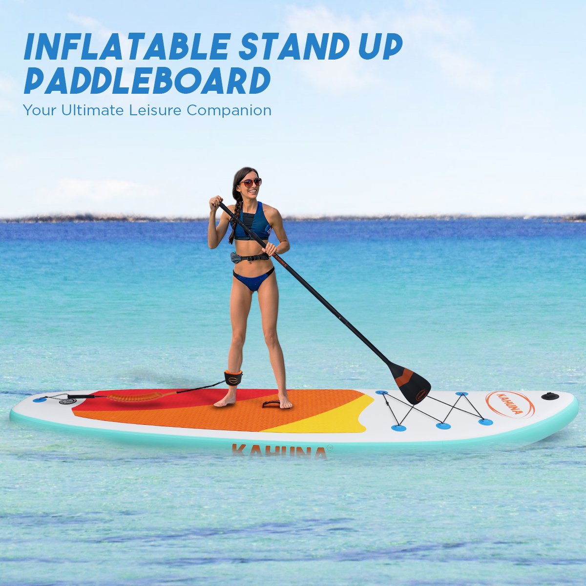 Kahuna Hana Inflatable Stand Up Paddle Board 11FT SUP Paddleboard - SILBERSHELL