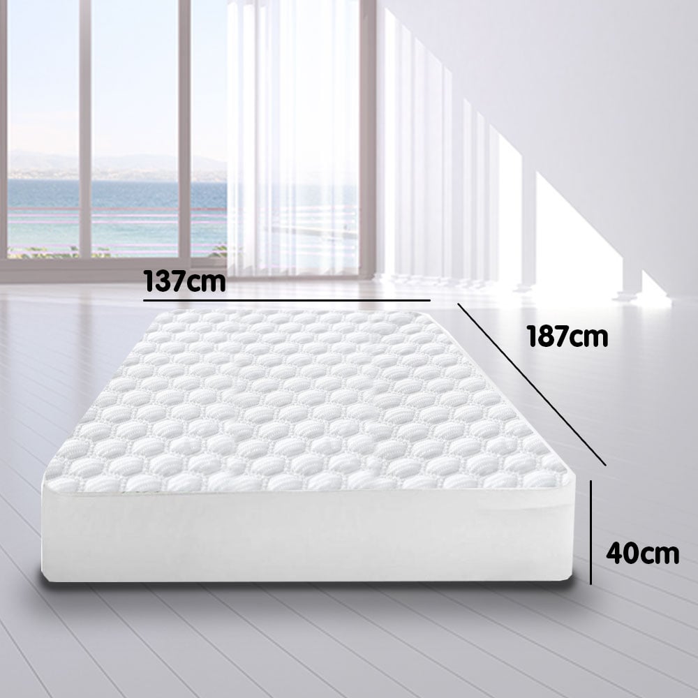 Laura Hill Luxury Cool Max Comfortable Fully Fitted Bed Mattress Protector - Single - SILBERSHELL