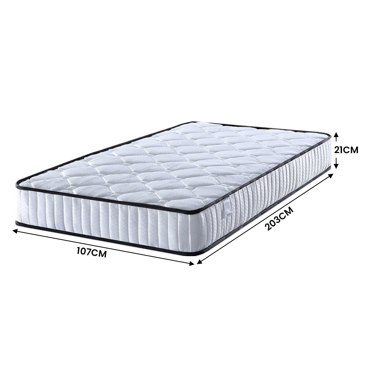 Laura Hill King Single Size Mattress Pocket Spring High Density Foam For Bed - SILBERSHELL