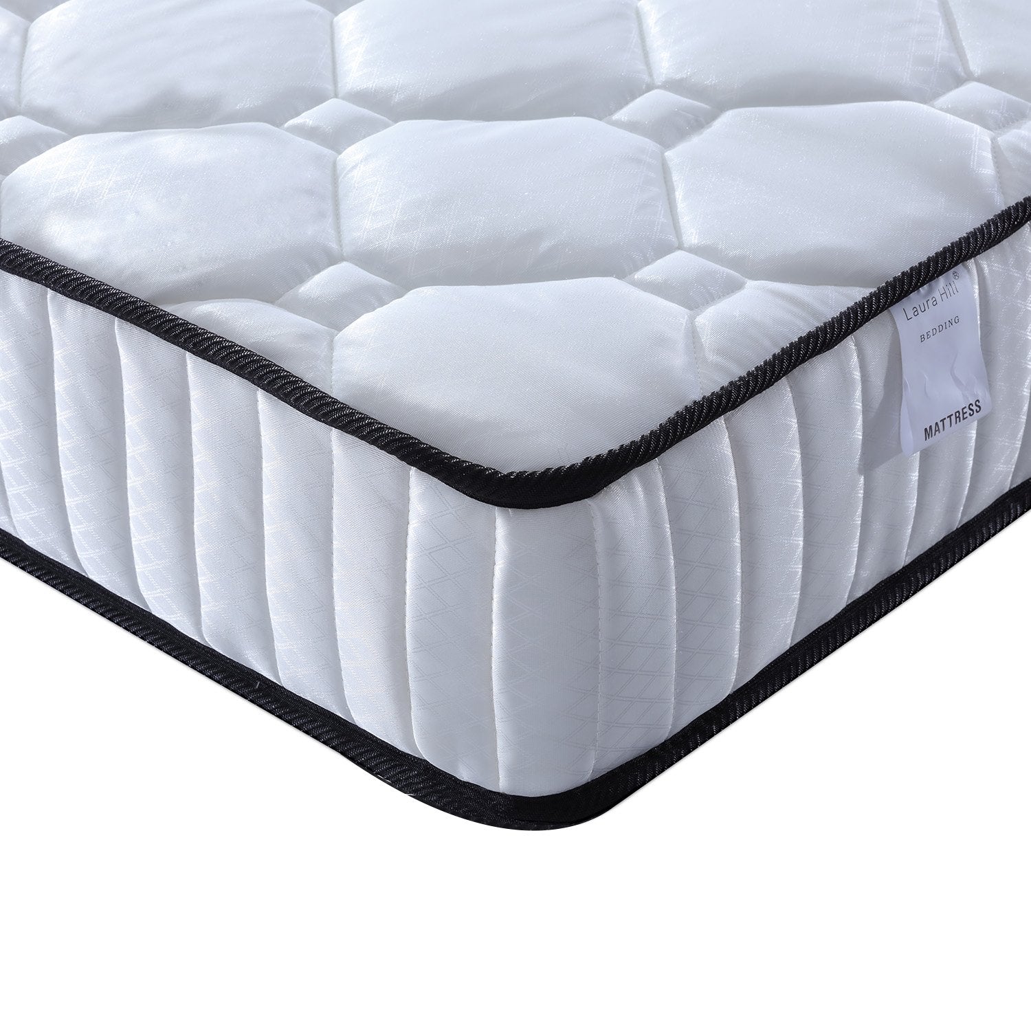 Laura Hill King Single Size Mattress Pocket Spring High Density Foam For Bed - SILBERSHELL