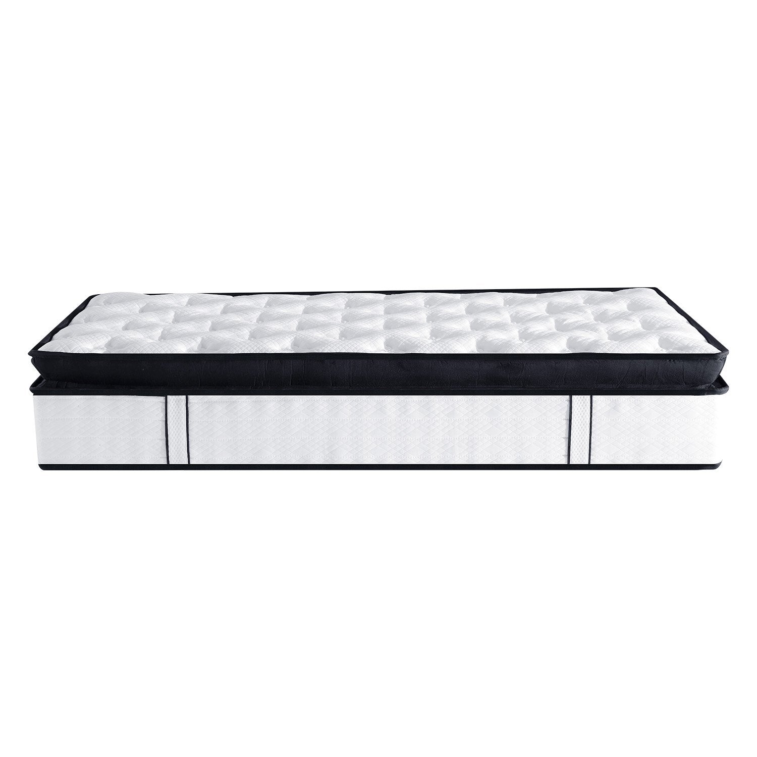 Laura Hill King Single Mattress Bed Size Euro Top 5 Zone Spring Foam 32cm - SILBERSHELL