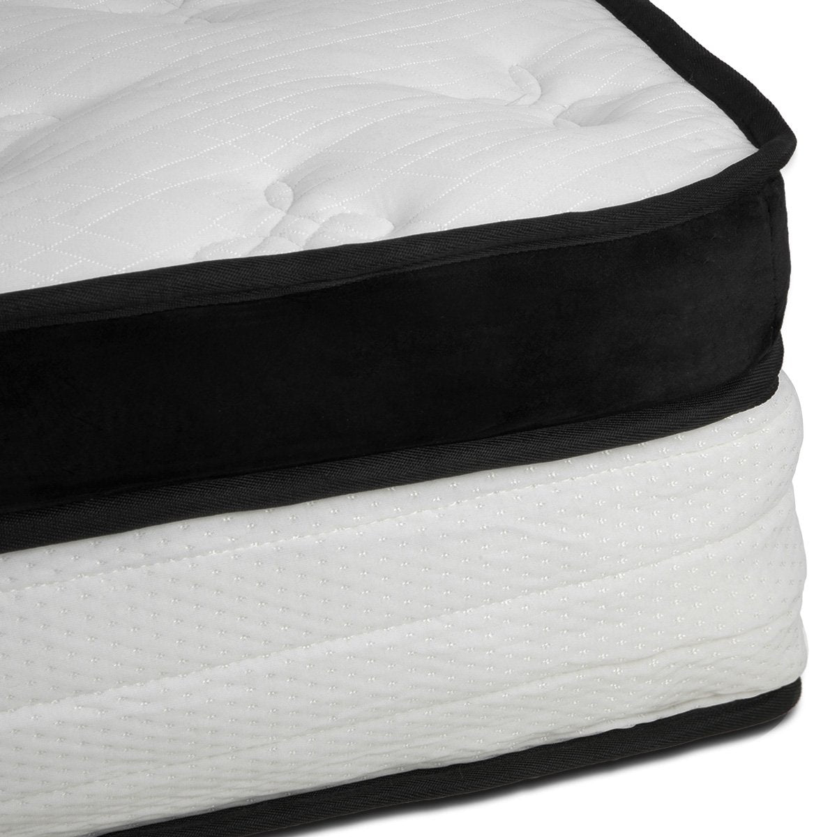 Laura Hill Single Mattress Bed Size Euro Top 5 Zone Spring Foam 32cm - SILBERSHELL