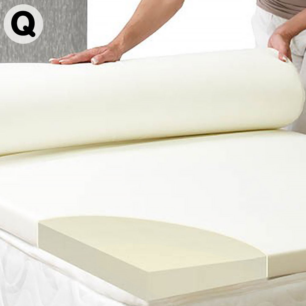 Laura Hill High Density Mattress Foam Topper 7cm - Queen - SILBERSHELL