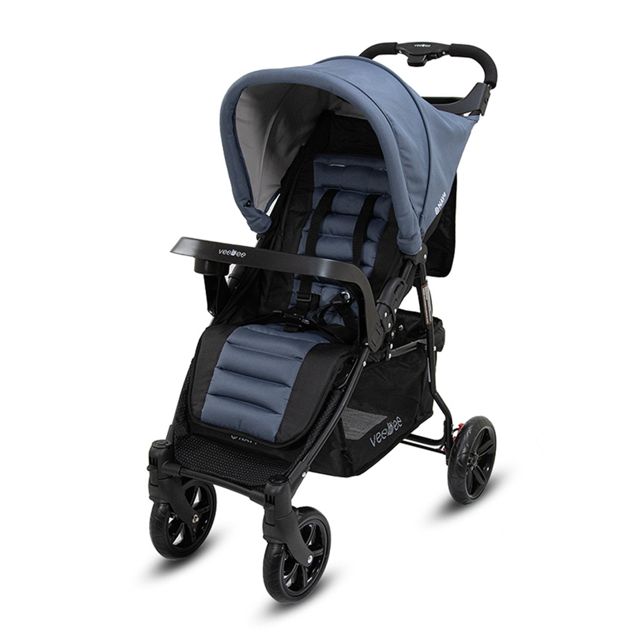 Veebee Nav 4 Stroller Lightweight Pram For Newborns To Toddlers - Glacie - SILBERSHELL