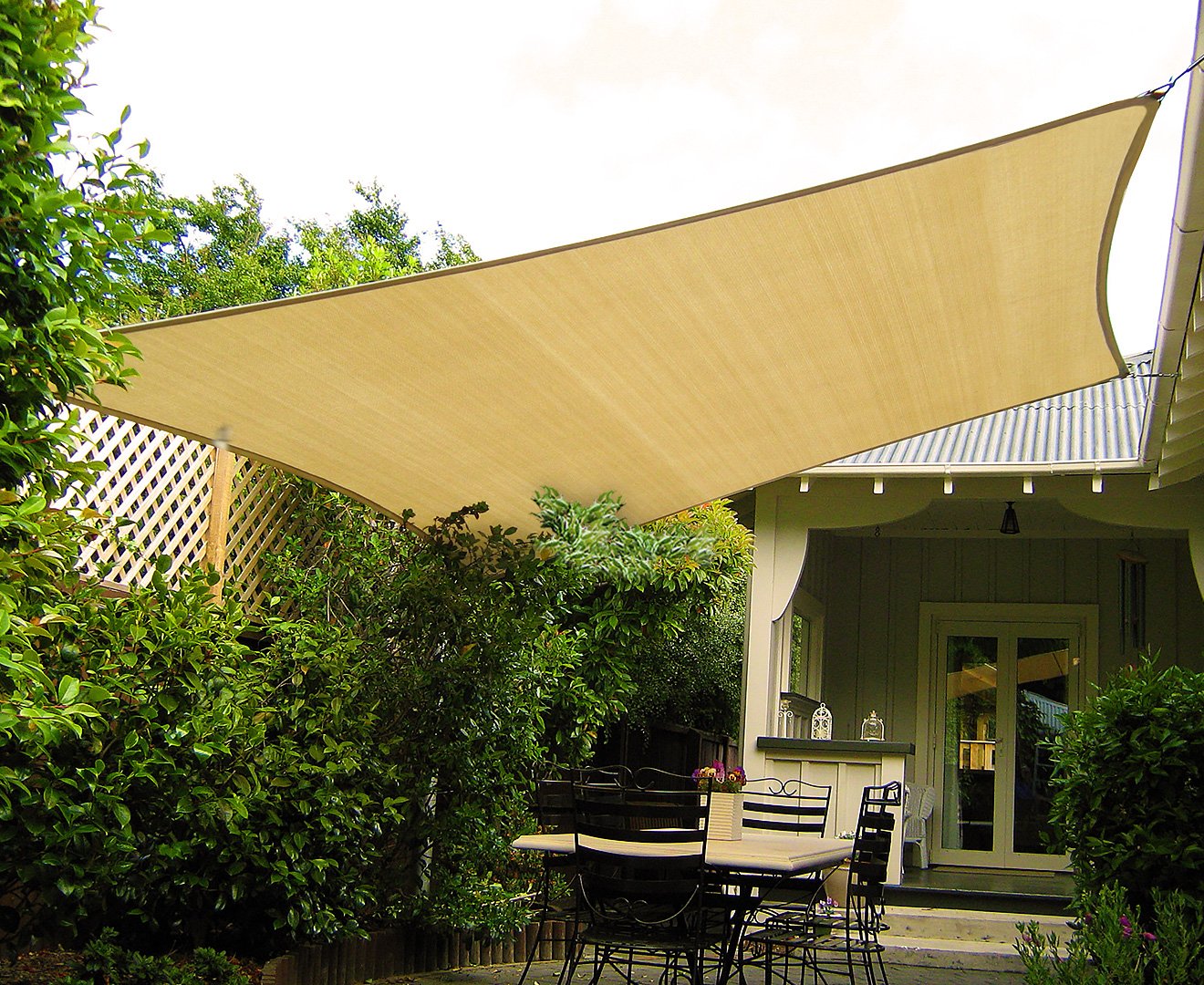 Wallaroo Square Shade Sail 10m x 10m - Sand - SILBERSHELL