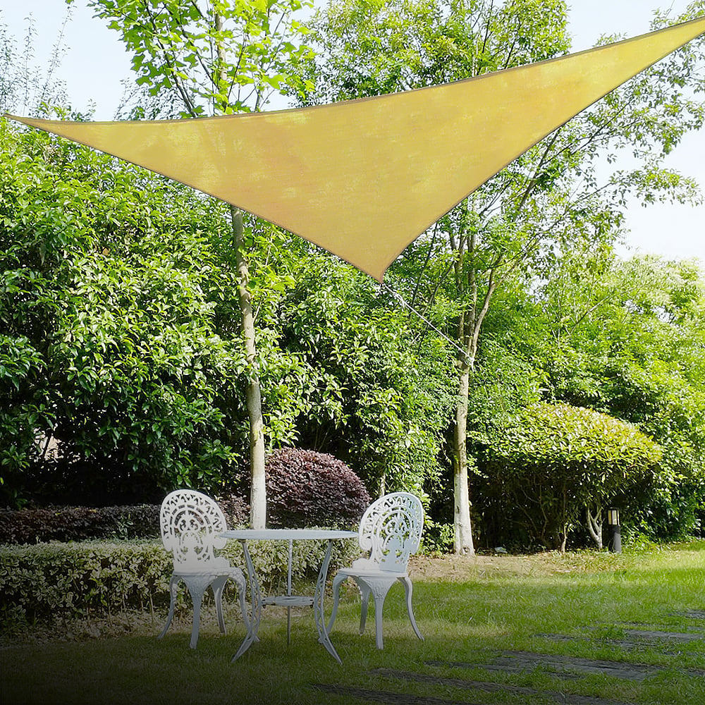 Wallaroo Triangle Shade Sail 5m x 5m x 5m - Sand - SILBERSHELL