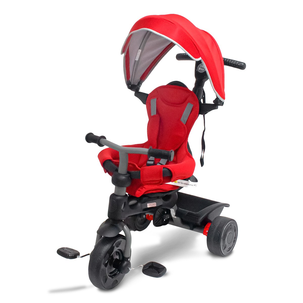 Veebee Explorer 3-stage Kids Trike With Canopy - Red - SILBERSHELL