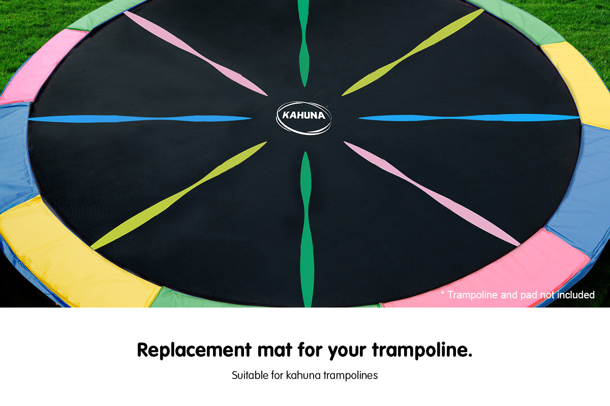 Kahuna 12ft Trampoline Replacement Spring Mat - Rainbow - SILBERSHELL