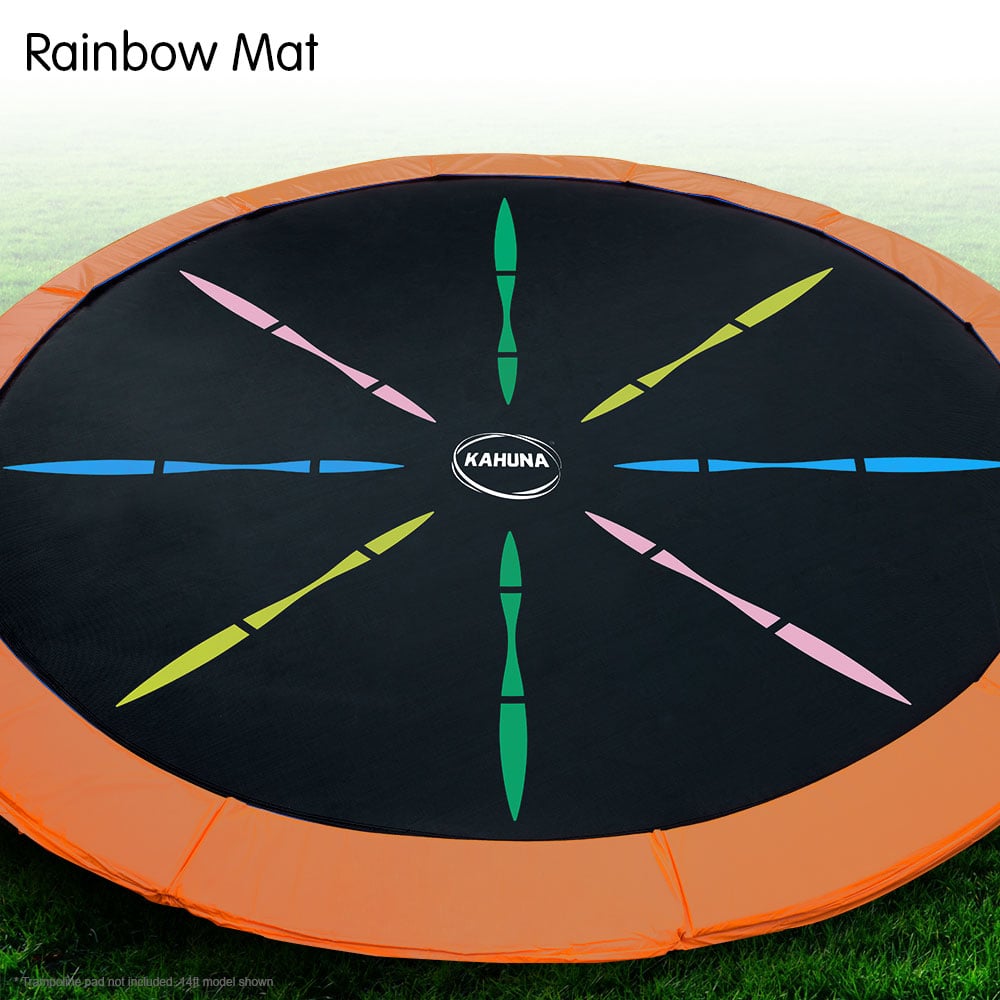 Kahuna 12ft Trampoline Replacement Spring Mat - Rainbow - SILBERSHELL