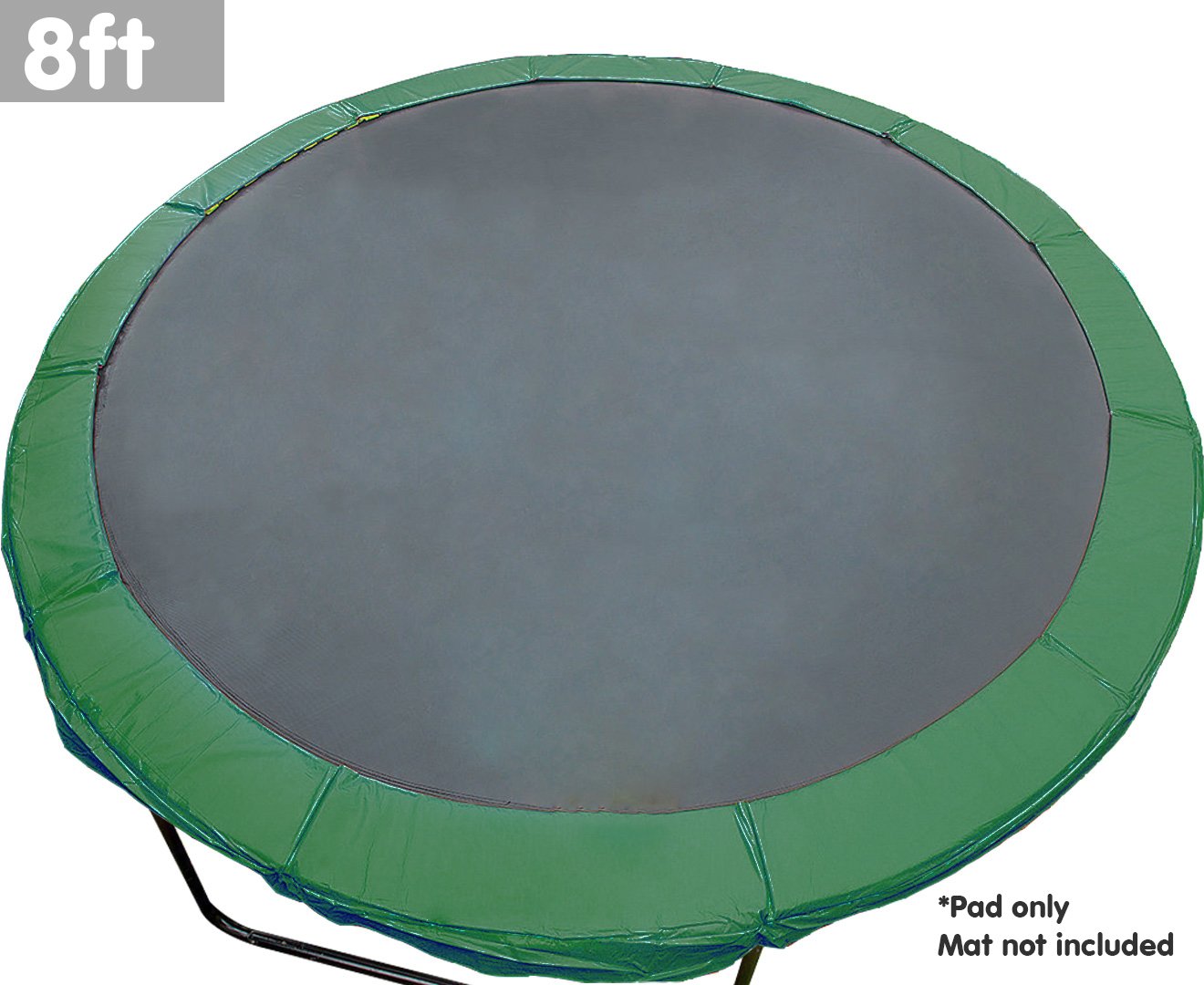 Kahuna 8ft Trampoline Replacement Spring Pad Round Cover - Green - SILBERSHELL