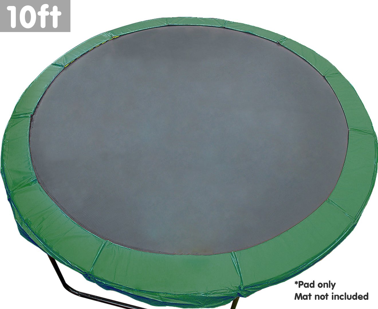 Kahuna 10ft Trampoline Replacement Spring Pad Round Cover - Green - SILBERSHELL