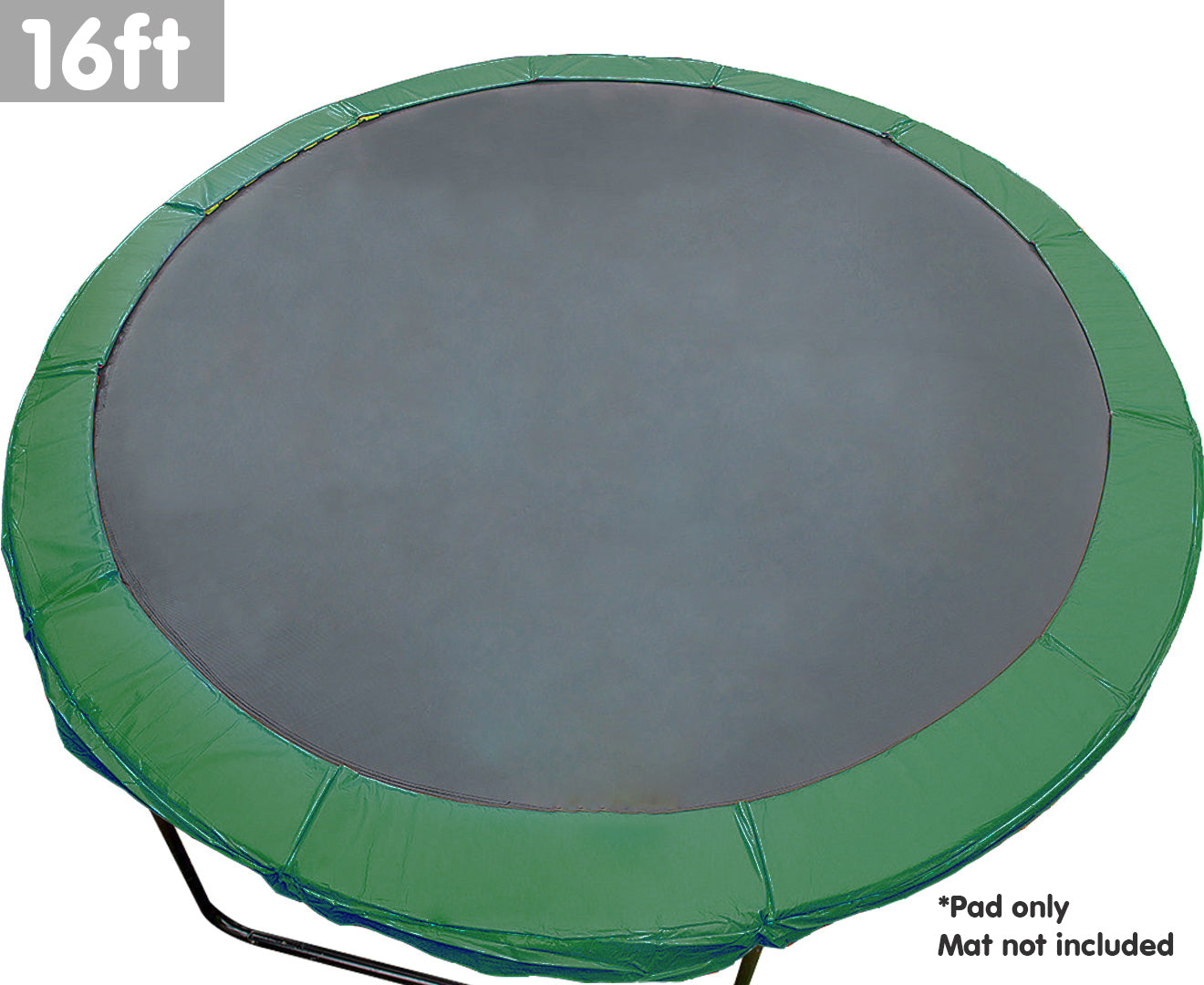 Kahuna 16ft Trampoline Replacement Spring Pad Round Cover - Green - SILBERSHELL