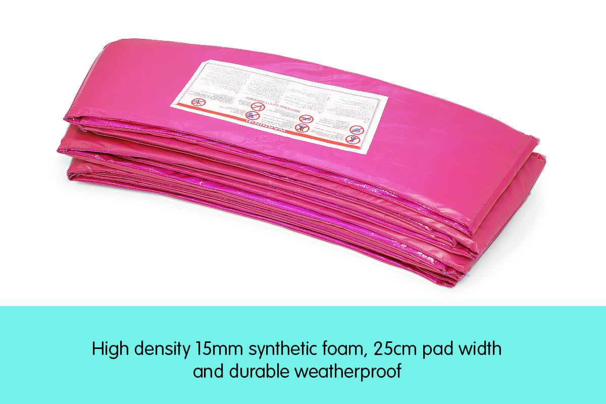 Kahuna 8ft Trampoline Replacement Pad Round - Pink - SILBERSHELL