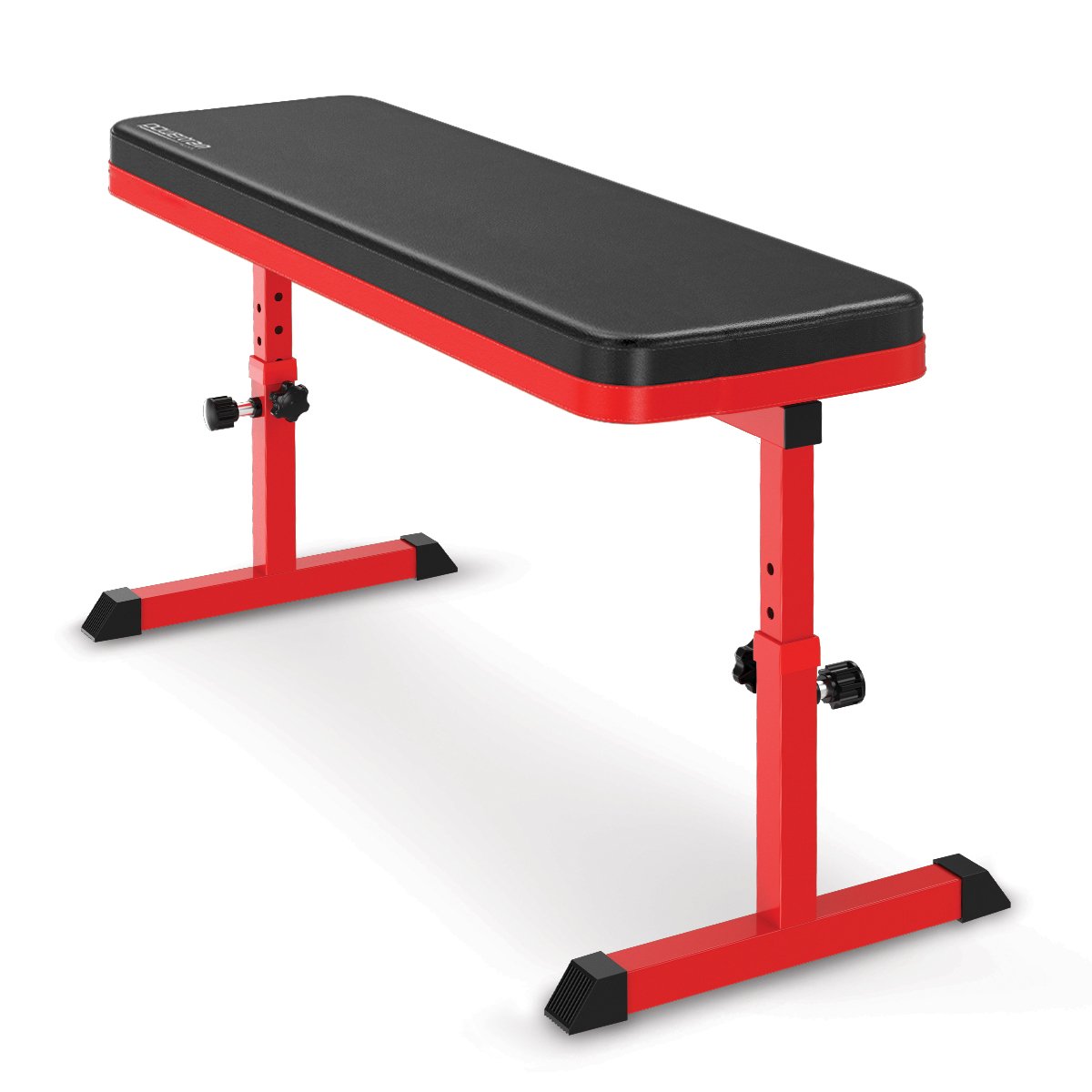 Powertrain Height-Adjustable Exercise Home Gym Flat Weight Bench - SILBERSHELL