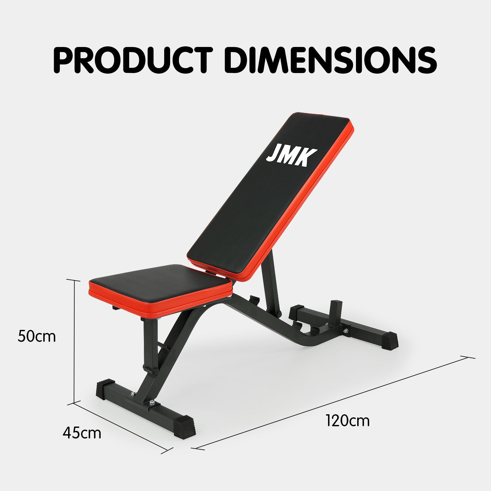 Powertrain Adjustable Incline Decline Home Gym Bench - SILBERSHELL