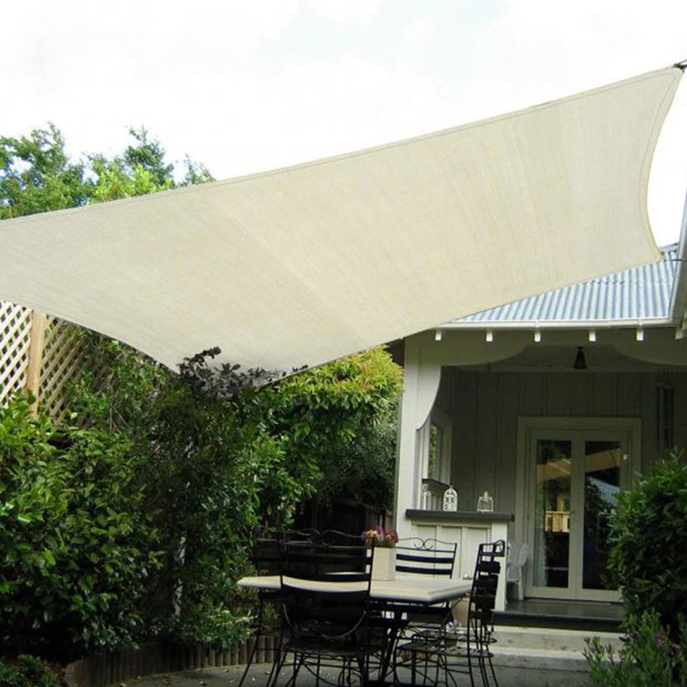 Wallaroo Square Shade Sail Cream : 4m x 4m - SILBERSHELL