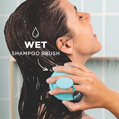 Shampoo Brush & Detangling Hair Brush (Black) - SILBERSHELL