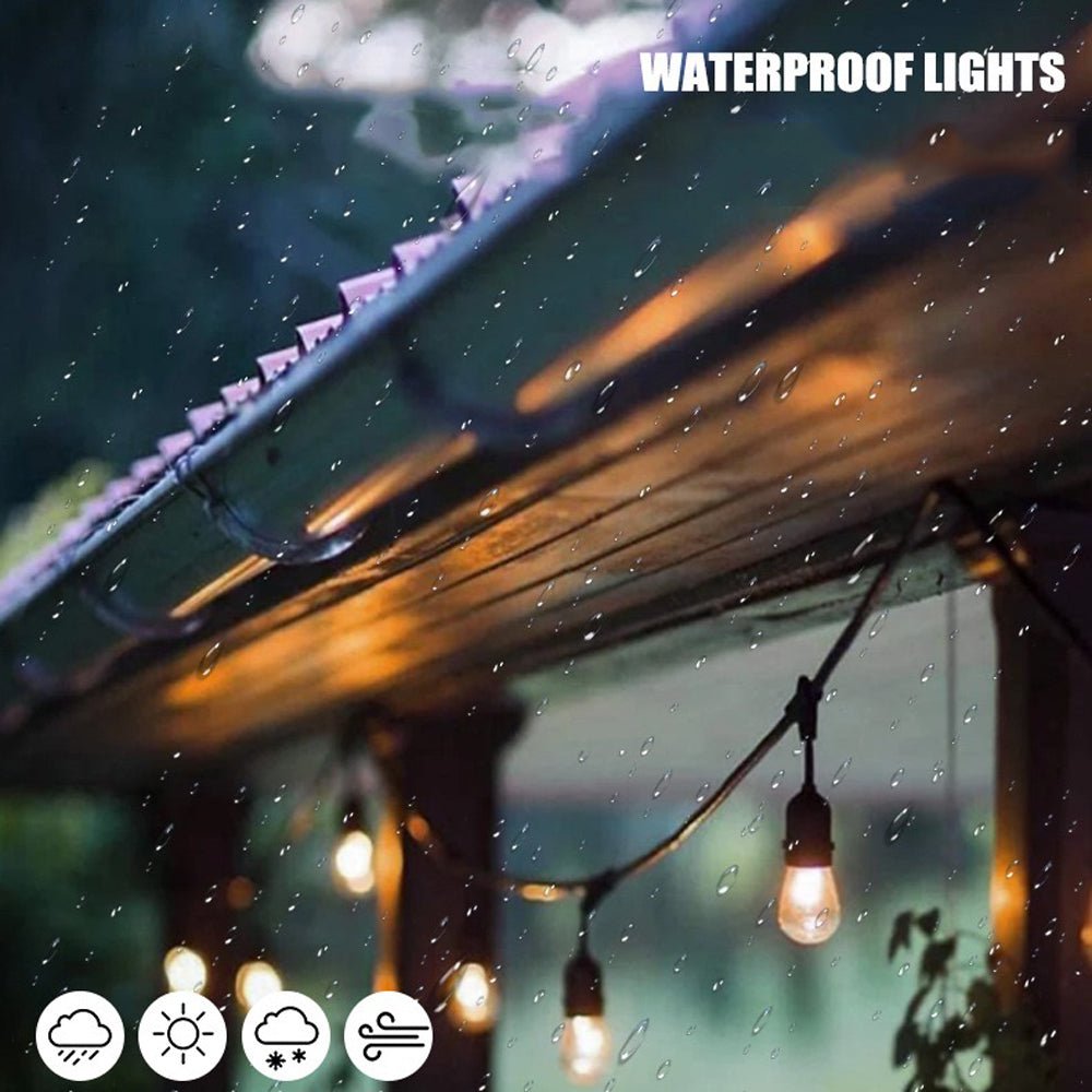 10M Festoon String Lights Kits Christmas Wedding Party Waterproof outdoor - SILBERSHELL