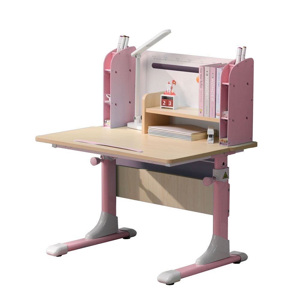 80cm Height Adjustable Children Kids Ergonomic Study Desk Only Pink - SILBERSHELL