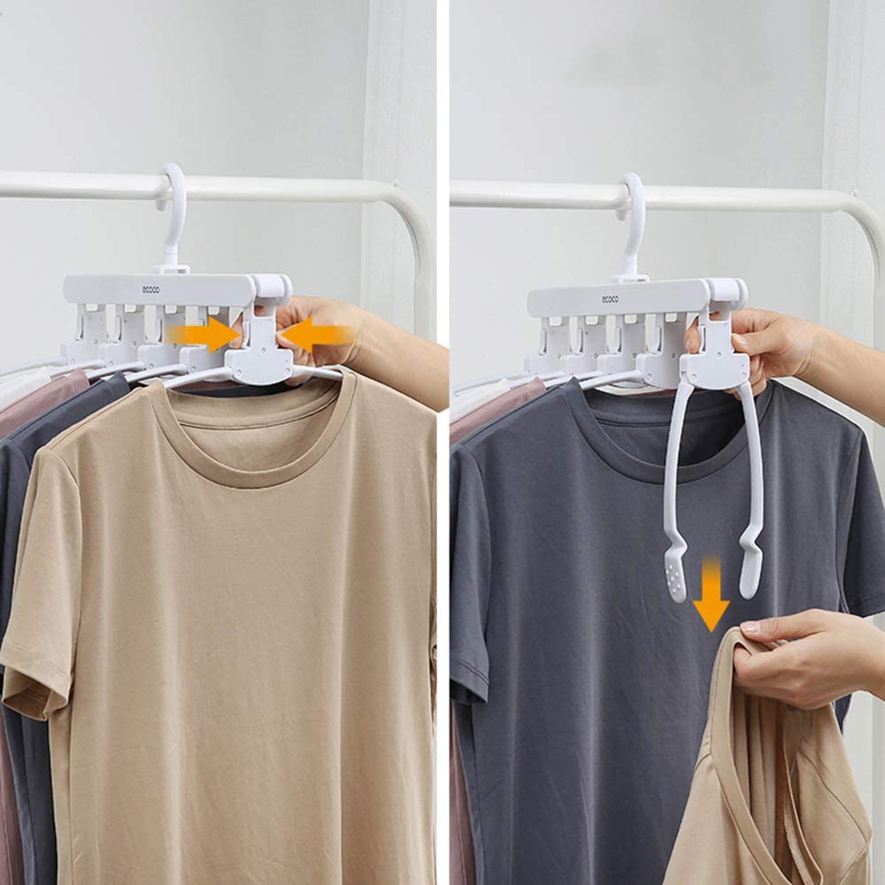 Magic Hanger Space Saving Multifunctional Clothes Coat Hanger Dryer Laundry Drying Rack Airer Clothes Horse Grey - SILBERSHELL