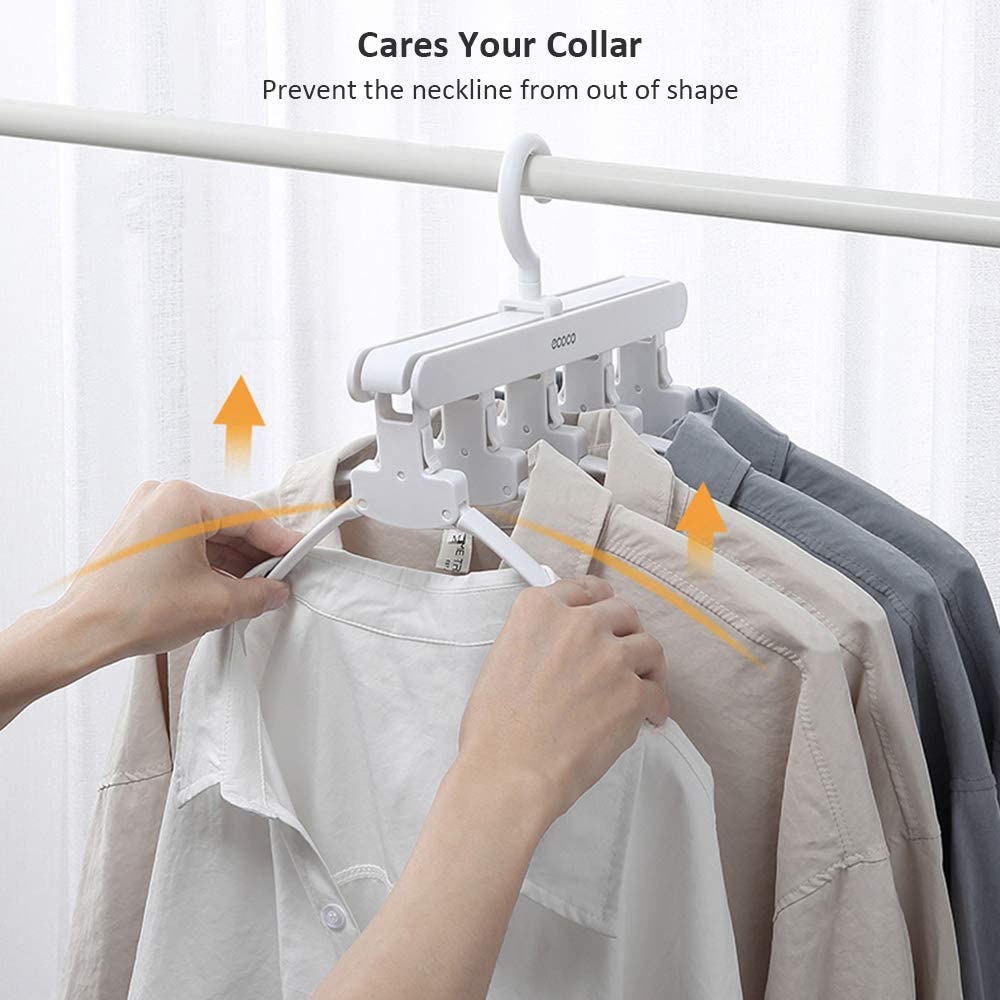 Magic Hanger Space Saving Multifunctional Clothes Coat Hanger Dryer Laundry Drying Rack Airer Clothes Horse White - SILBERSHELL