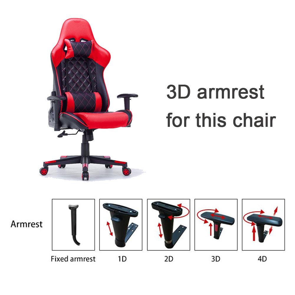 Gaming Chair Ergonomic Racing chair 165° Reclining Gaming Seat 3D Armrest Footrest Purple Black - SILBERSHELL