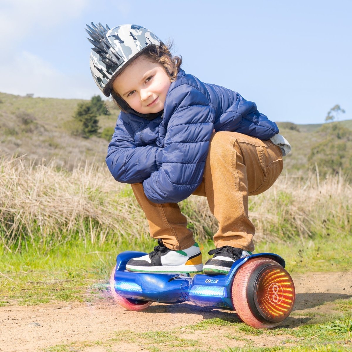 Gyroor G11 6.5 inch Hoverboard with Bluetooth Speaker and LED Lights Self Balancing Electric Scooter Hoverboard Skateboard - SILBERSHELL