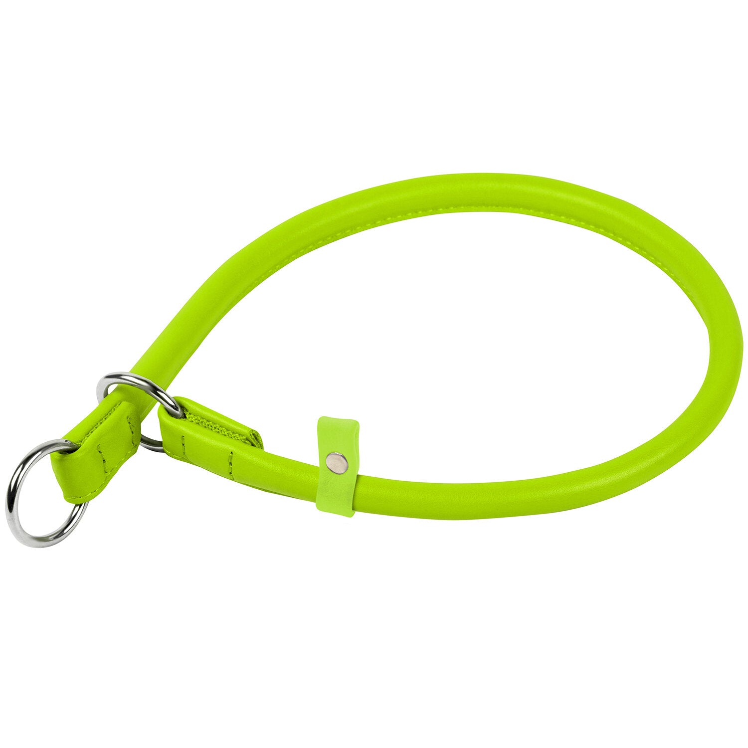 Waudog Leather Slip Dog Collar 40CM GREEN - SILBERSHELL