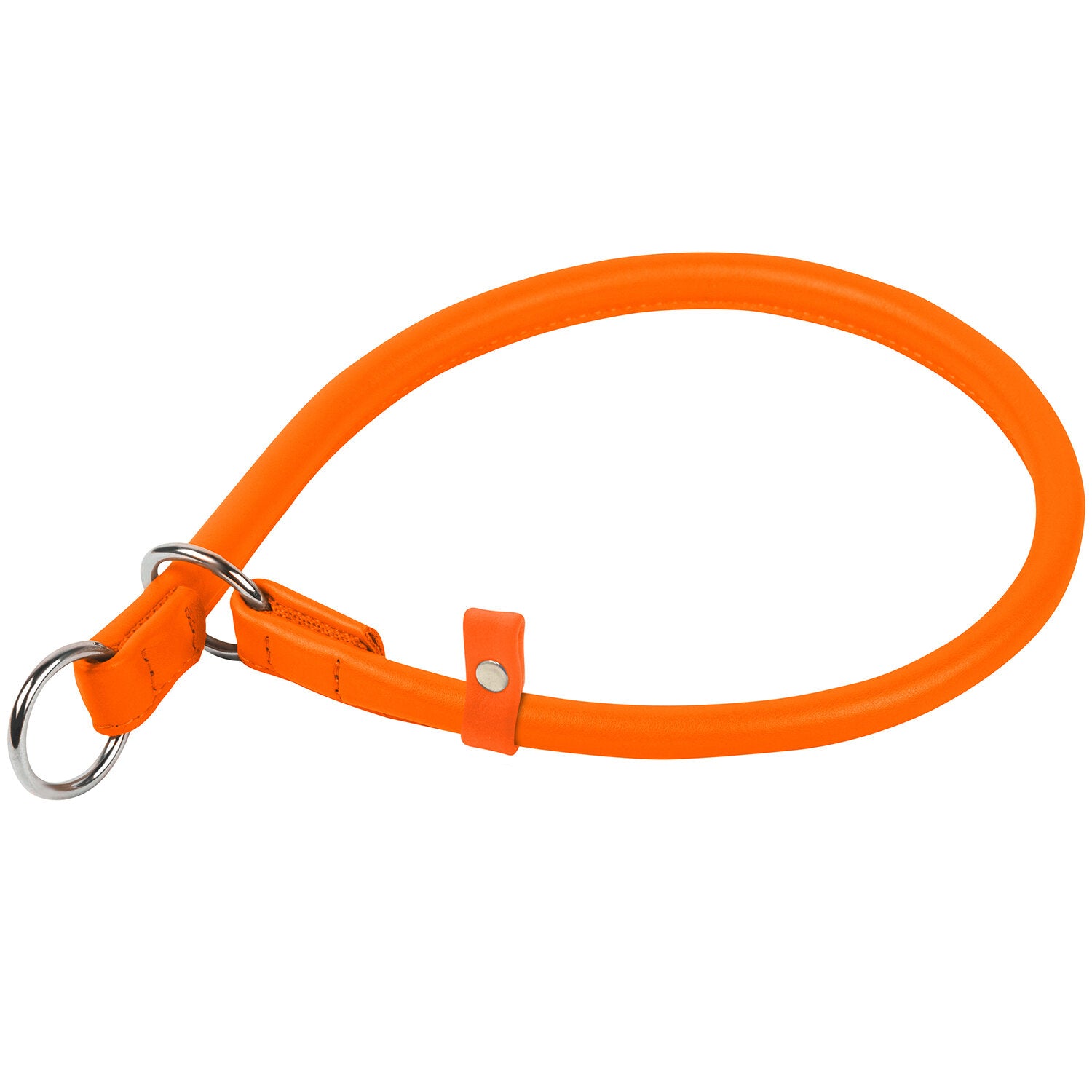 Waudog Leather Slip Dog Collar 70CM ORANGE - SILBERSHELL