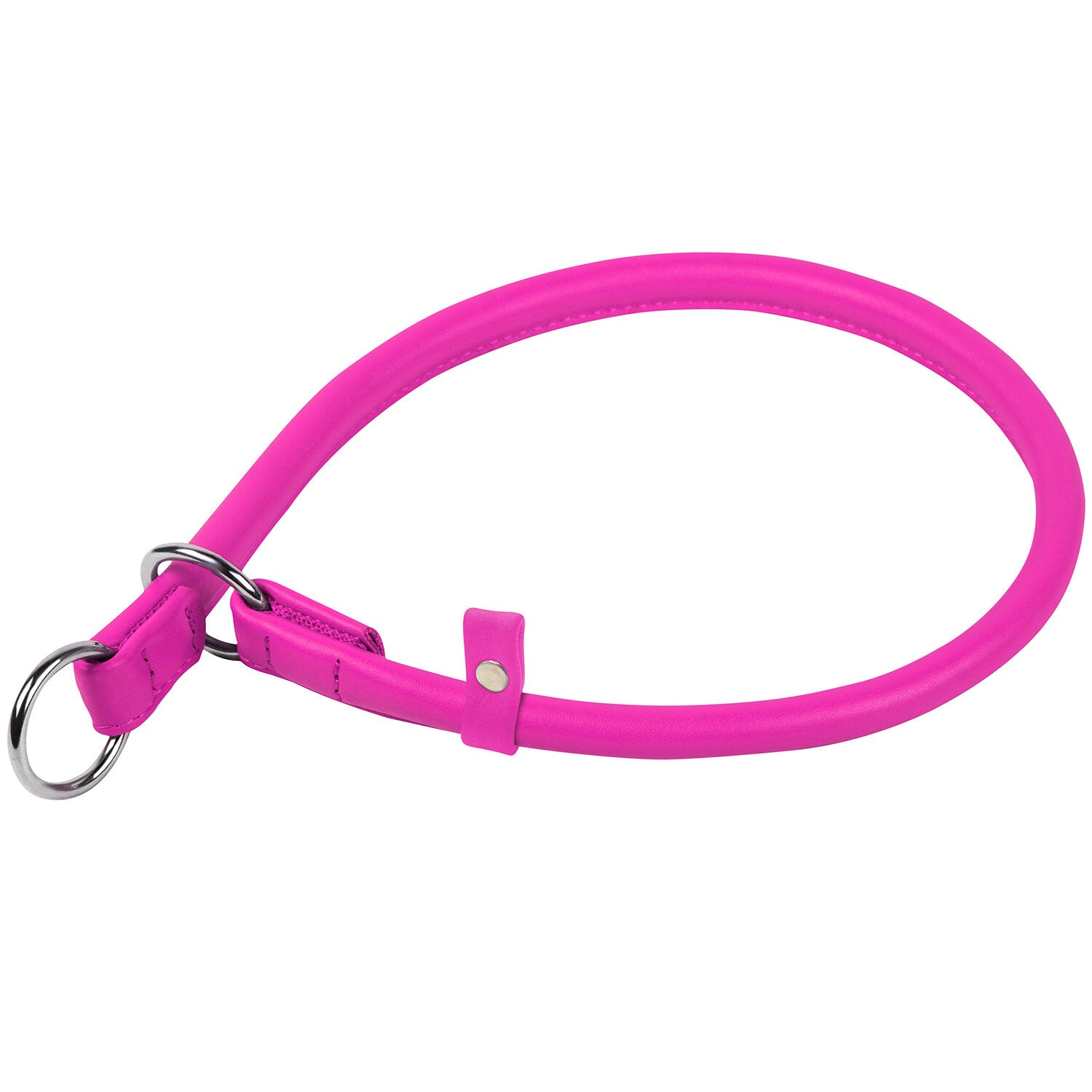 Waudog Leather Slip Dog Collar 70CM PINK - SILBERSHELL