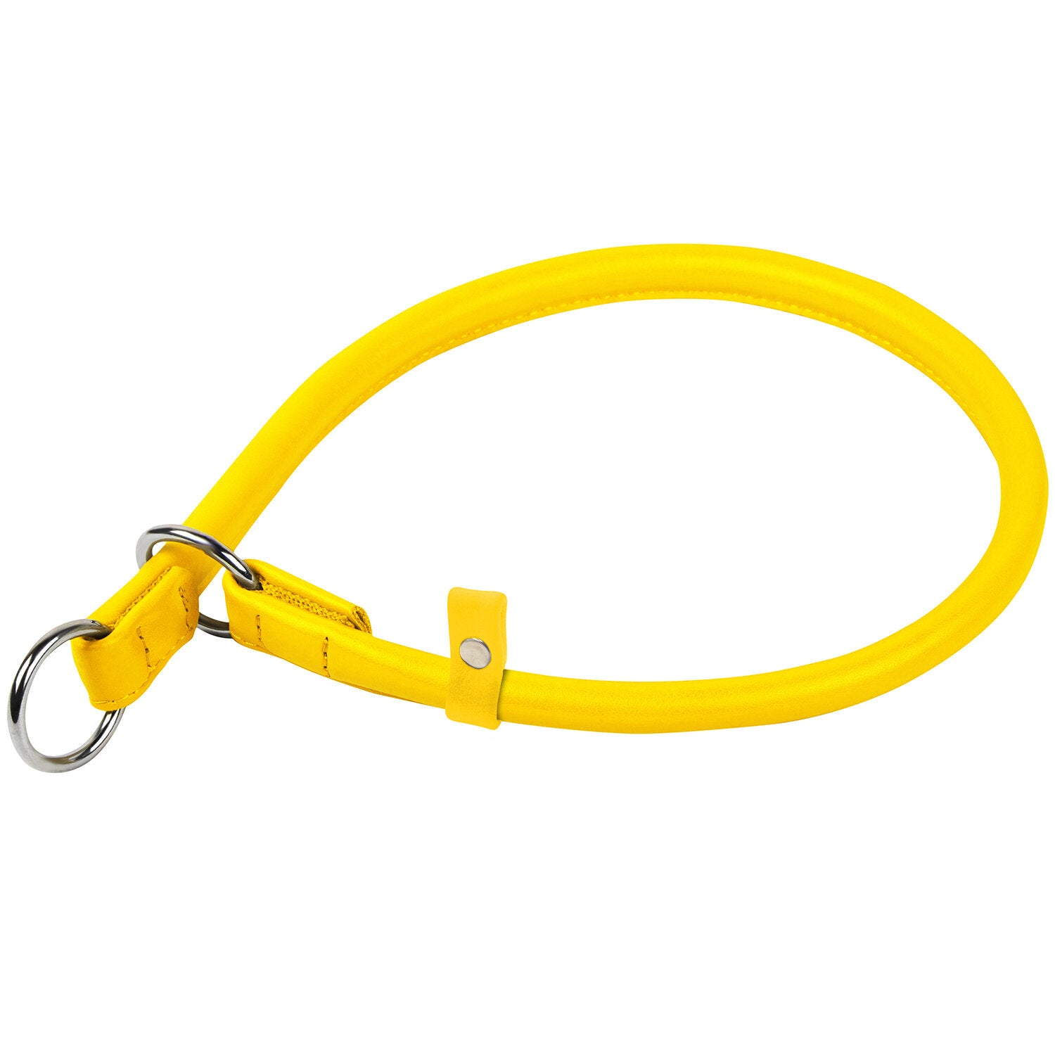 Waudog Leather Slip Dog Collar 70CM YELLOW - SILBERSHELL