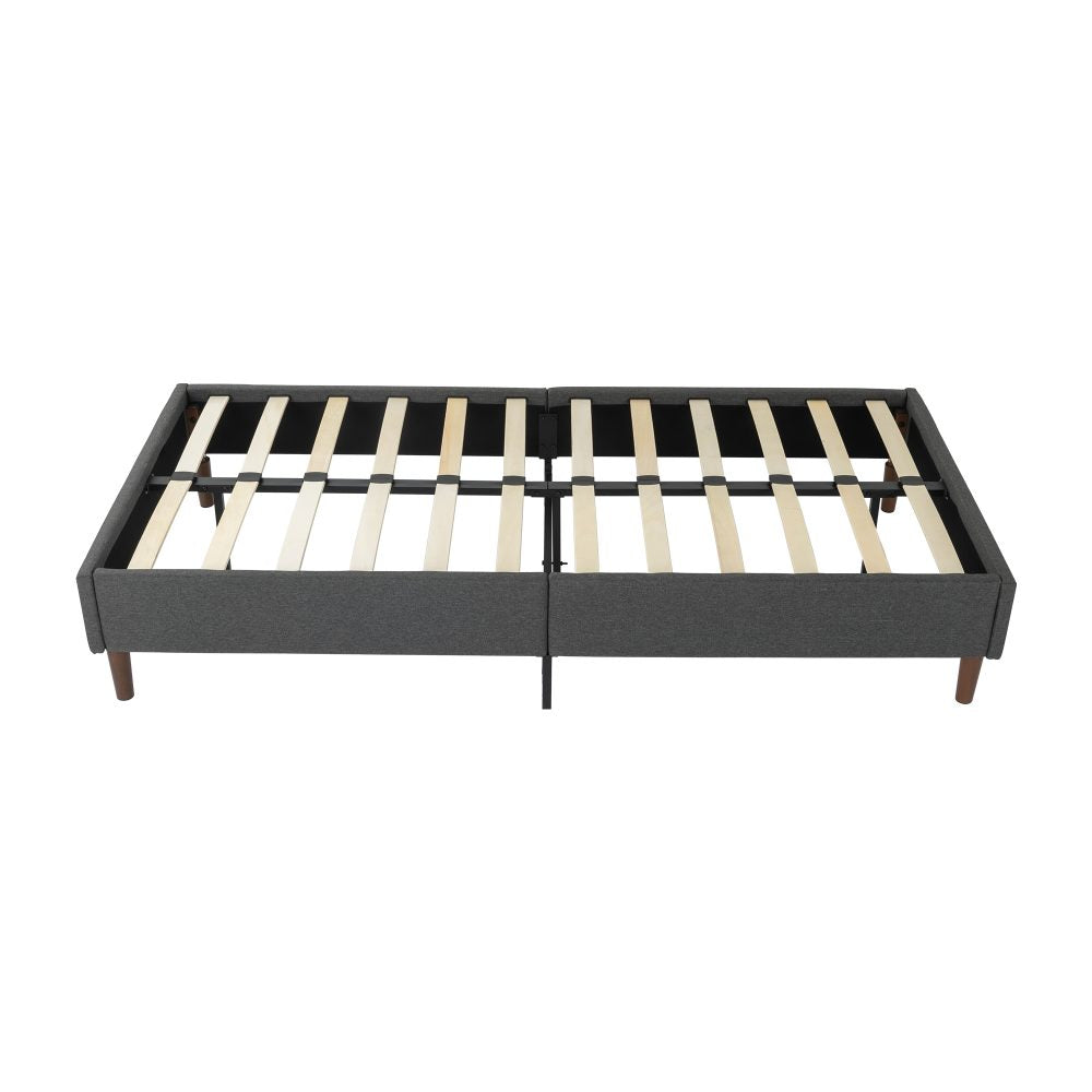 Bed Frame Mattress Foundation (Dark Grey) - Single - SILBERSHELL