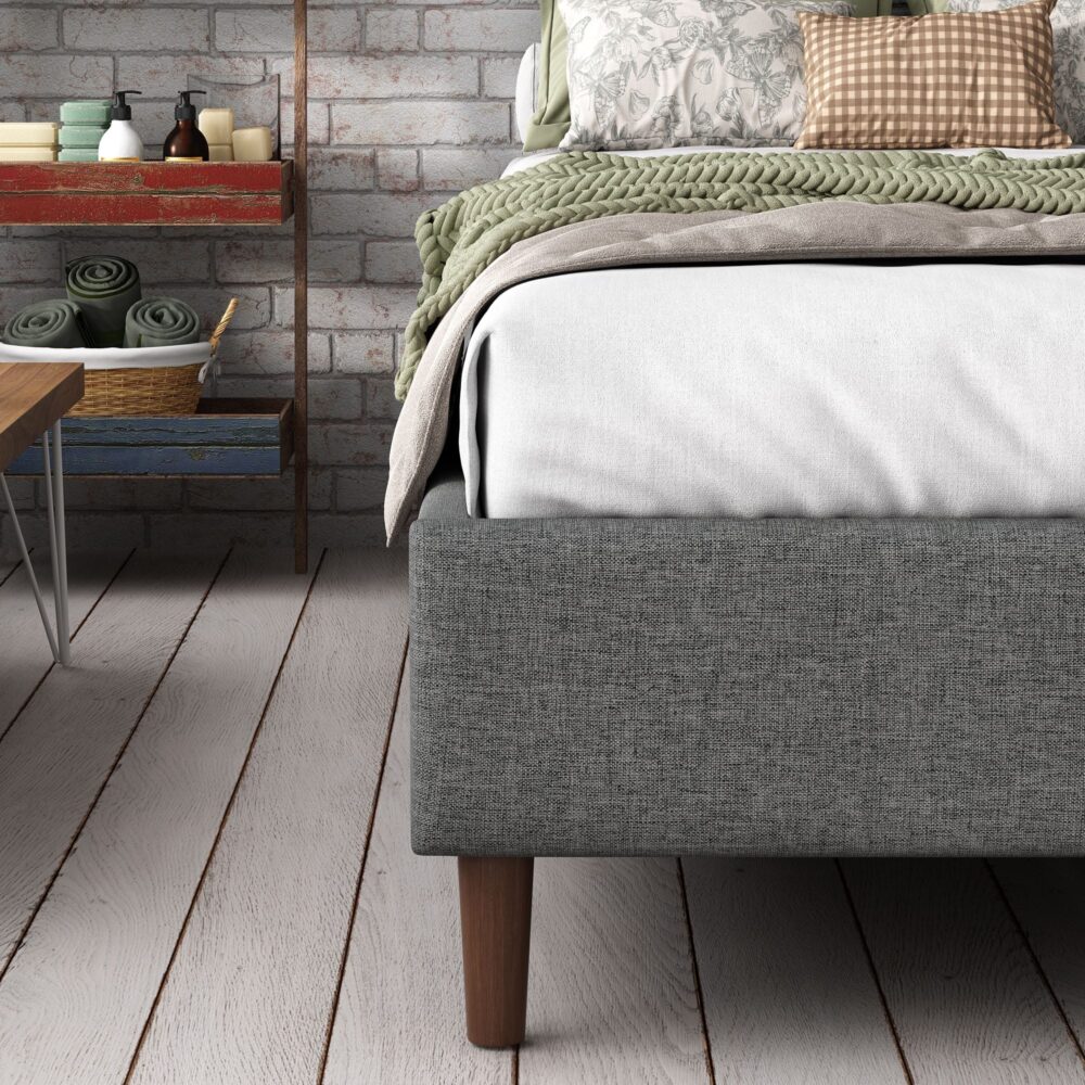 Bed Frame Mattress Foundation (Dark Grey) - Single - SILBERSHELL