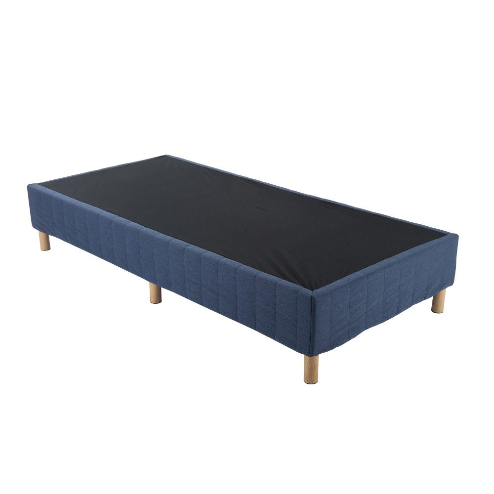 Metal Bed Frame Mattress Foundation Blue - King - SILBERSHELL