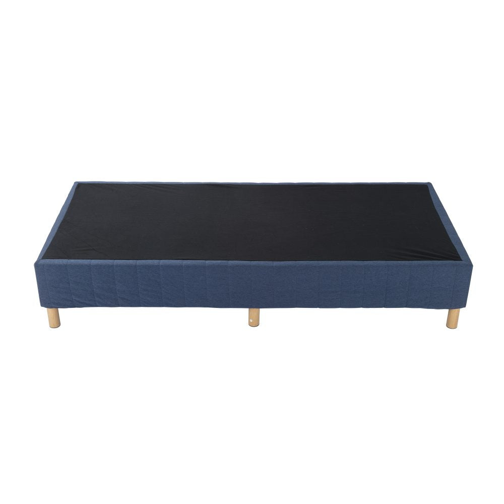 Metal Bed Frame Mattress Foundation Blue - King - SILBERSHELL