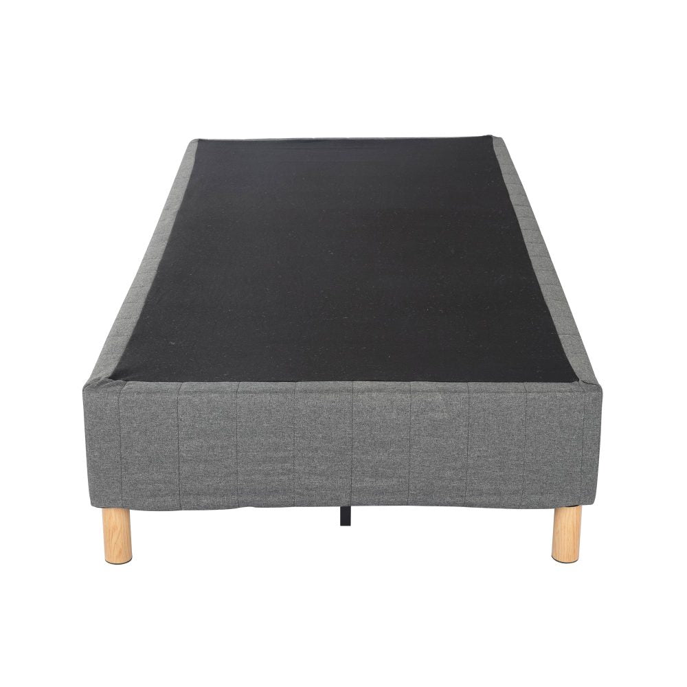 Metal Bedframe Mattress Foundation (Dark Grey)  - Single - SILBERSHELL