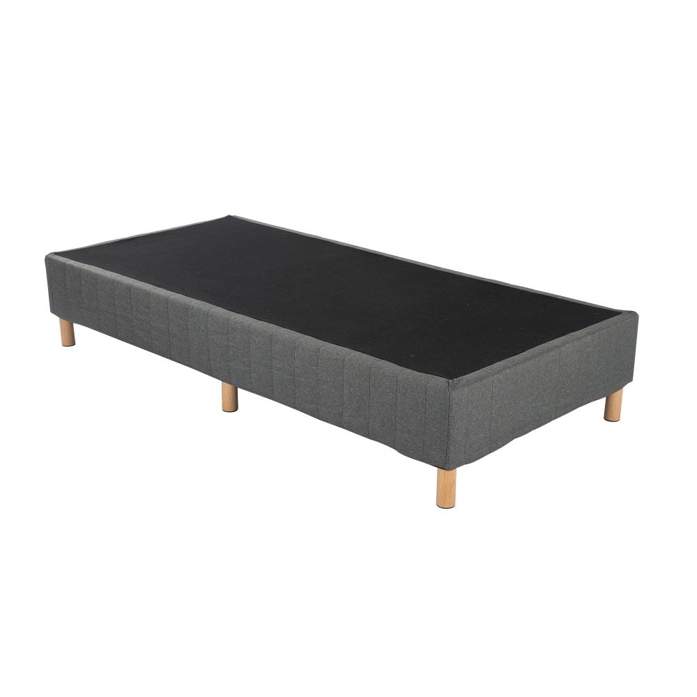 Metal Bedframe Mattress Foundation (Dark Grey)  - Single - SILBERSHELL