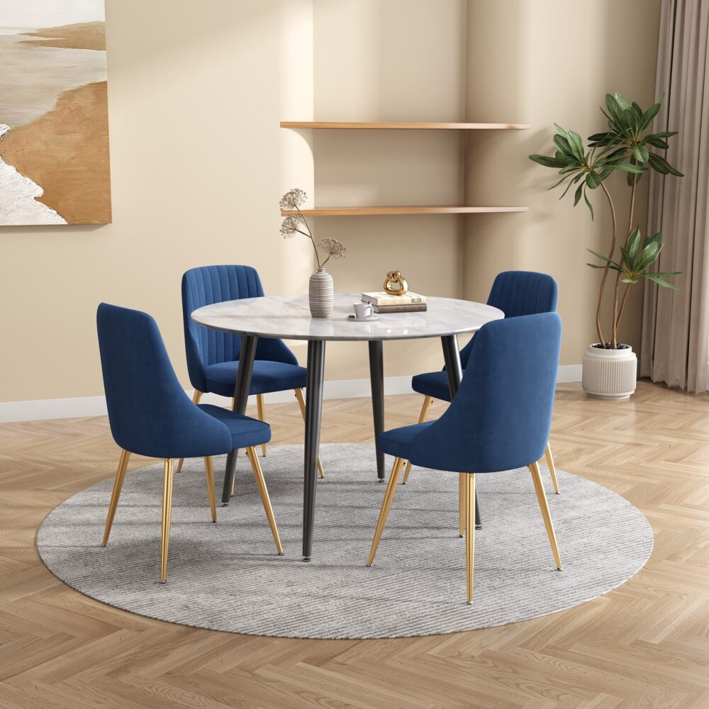 Ocean&#8217;s Velvet Dining Set - SILBERSHELL